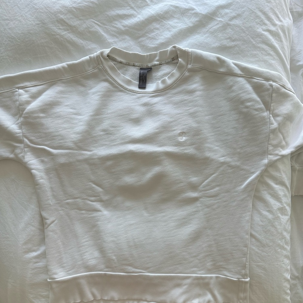 Sweaty Betty White Embroidered Logo Crew Sweatshirt - Picture 4 of 11